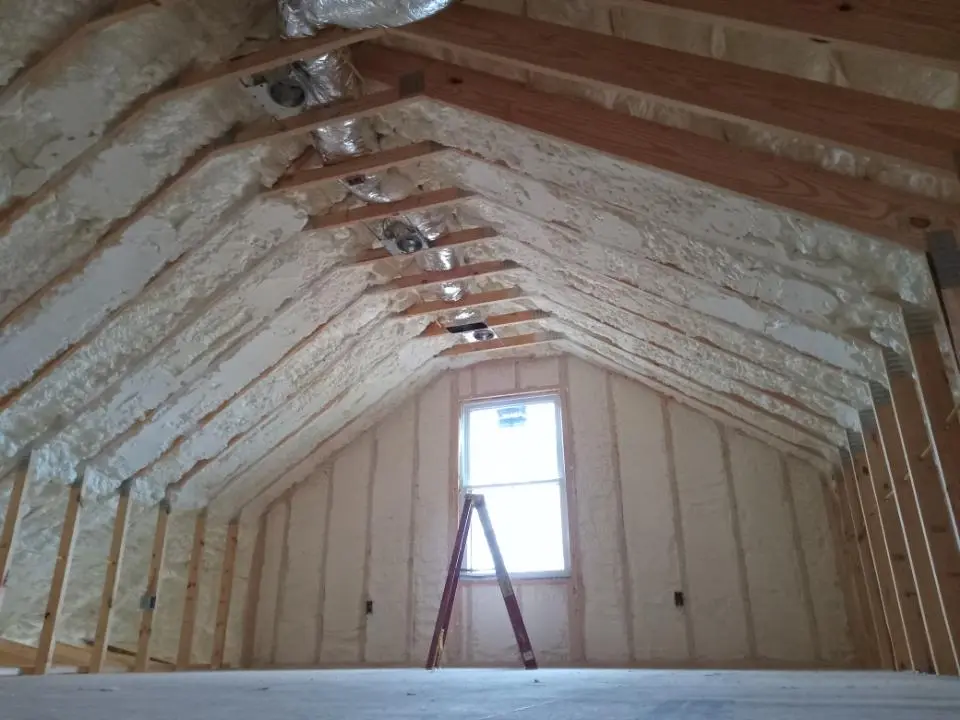 Spray foam roofing application for Crawl Space Insulation project in Chalmette